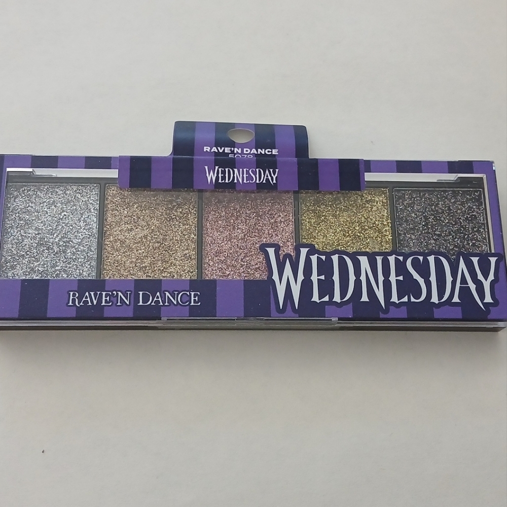 Wednesday Rave'N Dance Eyeshadow Palette - Silver, Gold, Brown
